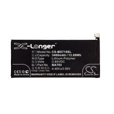 Baterie pro Meizu Pro 7 Plus / M793Q, 3400 mAh Baterie pro Meizu Pro 7 Plus / M793Q, 3400 mAh