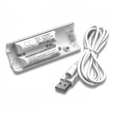 Baterie pro Nintendo Wii Remote Controller, bíláa, 400 mAh
