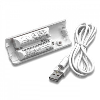 Baterie pro Nintendo Wii Remote Controller, bíláa, 400 mAh