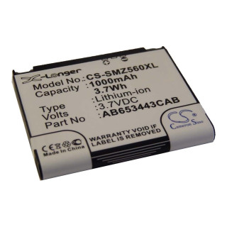 Baterie pro Samsung SGH-A700 / SGH-M810 / SGH-Z560, 1000 mAh