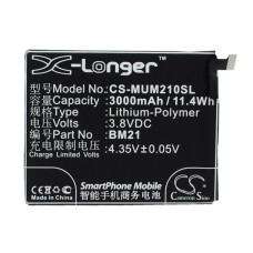 Baterie pro Xiaomi Mi Note / Libra, BN21, 3000 mAh