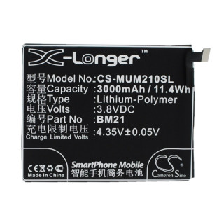 Baterie pro Xiaomi Mi Note / Libra, BN21, 3000 mAh