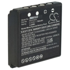 Baterie pro HBC Radiomatic BA209061 / BA203060, černá,  700 mAh