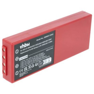 Baterie pro HBC Radiomatic BA210040 / BA211060, červená,  2000 mAh