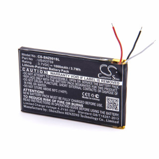 Baterie pro Sony NWZ-ZX1, 1000 mAh