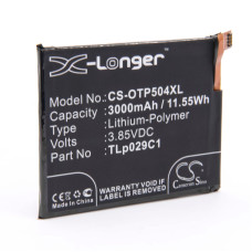Baterie pro Alcatel A30 Fierce / OT-5049S, 3000 mAh Baterie pro Alcatel A30 Fierce / OT-5049S, 3000 mAh