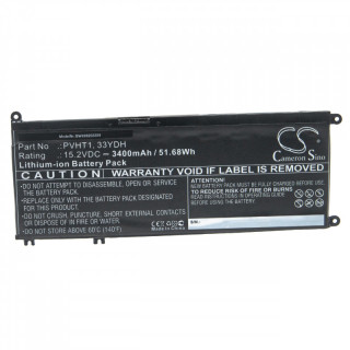 Baterie pro Dell Inspiron 3579 / 5587 / 7588, 3400 mAh