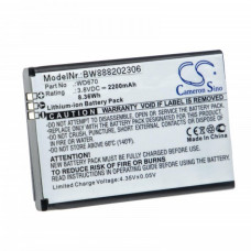 Baterie pro ZTE Jazz Super 4G LTE WiFi / MF673, 2200 mAh