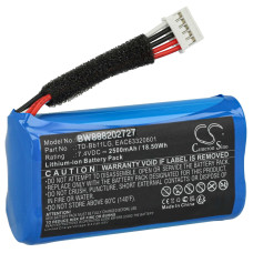 Baterie pro LLG Xboom Go PK7 / Music Flow P7, 2500 mAh Baterie pro LLG Xboom Go PK7 / Music Flow P7, 2500 mAh