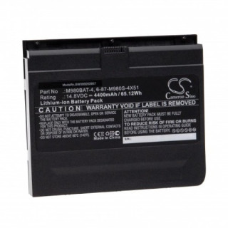 Baterie pro Clevo X8100, 4400 mAh