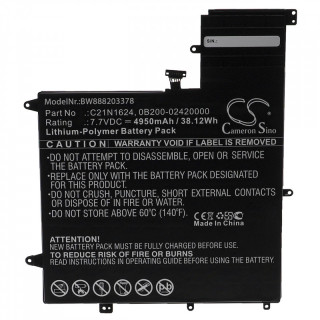 Baterie pro Asus ZenBook Flip S UX370UA, C21N1624, 4950 mAh