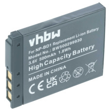 Baterie NP-BD1 pro Sony Cybershot DSC-T2 / DSC-T900 / DSC-TX1, 500 mAh Baterie NP-BD1 pro Sony Cybershot DSC-T2 / DSC-T900 / DSC-TX1, 500 mAh