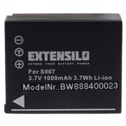 Baterie CGA-S007 pro Panasonic Lumix DMC-TZ5 / DMC-TZ4 / DMC-TZ3, 1000 mAh