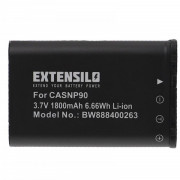 Baterie NP-90 pro Casio Exilim EX-H10 / EX-H15 / EX-H20G / EX-FH100, 1800 mAh
