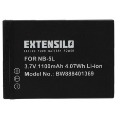 Baterie NB-5L pro Canon PowerShot S100 / IXUS 950, 1100 mAh Baterie NB-5L pro Canon PowerShot S100 / IXUS 950, 1100 mAh
