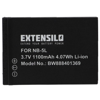 Baterie NB-5L pro Canon PowerShot S100 / IXUS 950, 1100 mAh Baterie NB-5L pro Canon PowerShot S100 / IXUS 950, 1100 mAh
