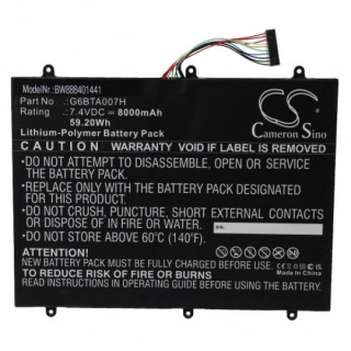 Baterie pro Wacom Cintiq Companion 2, 8000 mAh