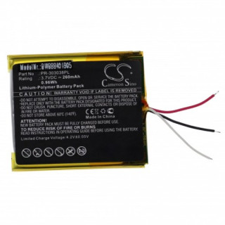 Baterie pro Sandisk Sansa Clip Zip / Clip Plus, 260 mAh