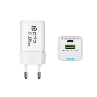 Nabíječka / USB adaptér USB-A / USB-C, GaN, PD, 35 W