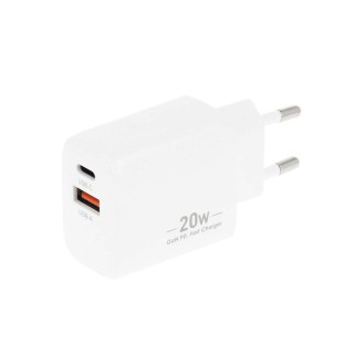 Nabíječka / USB adaptér USB-A / USB-C, GaN, PD, 20 W
