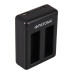 Nabíječka baterií GoPro Hero 4, AHDBT-401, duální, MicroUSB