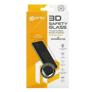 Tvrzené ochranné sklo pro iPhone 7 Plus / 8 Plus, Full Cover 3D, bílé