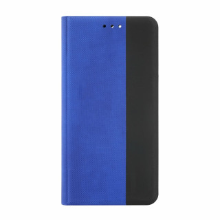 Flipové pouzdro Apple iPhone 13 pro vyrobené z umělé kůže, modro-černé