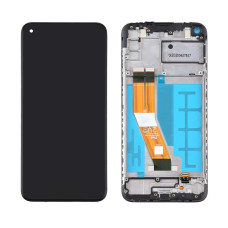 Sklo a LCD displej pro Samsung Galaxy A11 / SM-A115, originál (OEM), černé