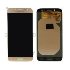 Sklo a LCD displej pro Samsung Galaxy J7 (2017) / SM-J730, originál (OEM), zlatá