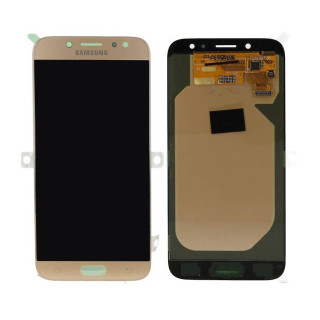 Sklo a LCD displej pro Samsung Galaxy J7 (2017) / SM-J730, originál (OEM), zlatá