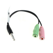 Kabel pro připojení mikrofonu a sluchátek pro Sony Playstation 4 / Microsoft XBOX One