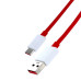 Datový kabel OnePlus Warp z USB-A na USB-C, červený, 1,5 m