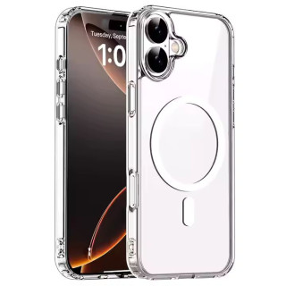 Silikonové pouzdro pro Apple iPhone 16 Plus, Magsafe, průhledné