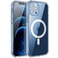 Silikonové pouzdro pro Apple iPhone 16 Pro Max, Magsafe, průhledné