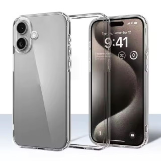 Silikonové pouzdro pro Apple iPhone 16 Plus, průhledné