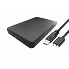 Externí pouzdro pro HDD / SSD disk 2.5" USB 3.0, černé