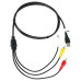 Adaptér audio/video z USB na 3 x RCA konektor Adaptér audio/video z USB na 3 x RCA konektor