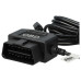 Adaptér / nabíječka z OBD2 na mini-USB pro fotoaparáty, GPS navigace a chytré telefony, 3,5 m